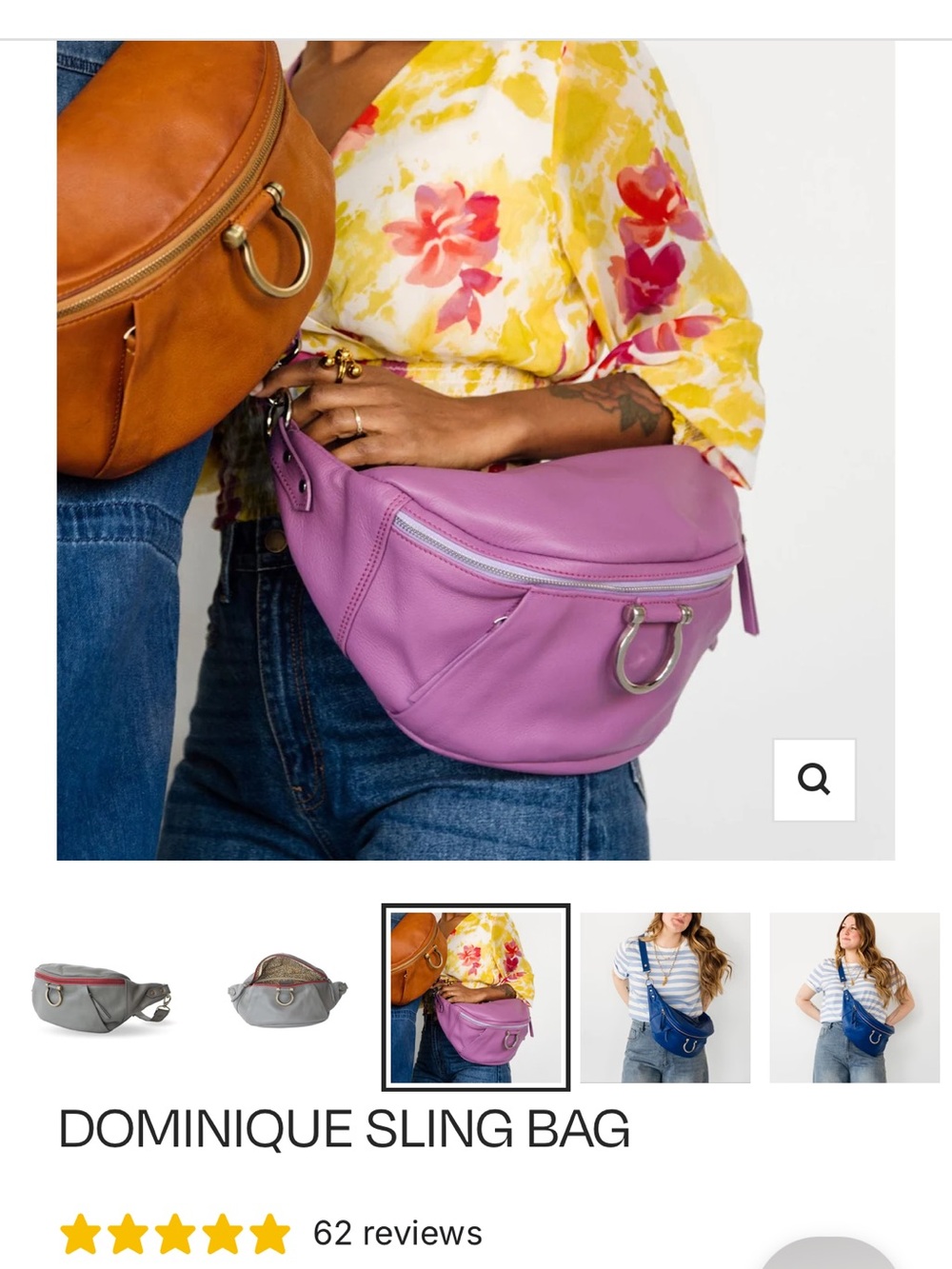 Sapahn Dominique lilac belt bag